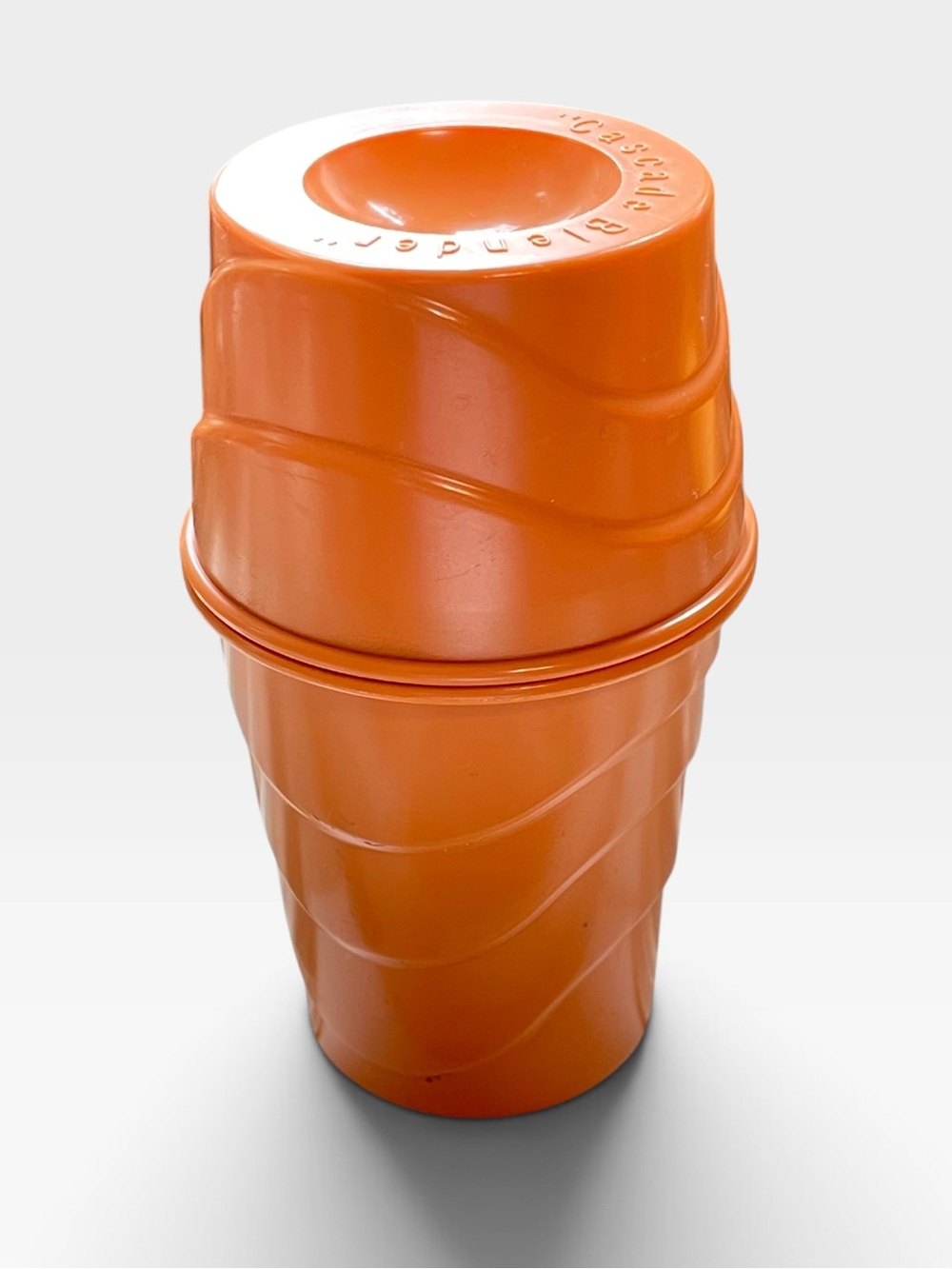Vintage Stanley Home Products Cascade Blender Orange Retro Drink Mixer Shaker